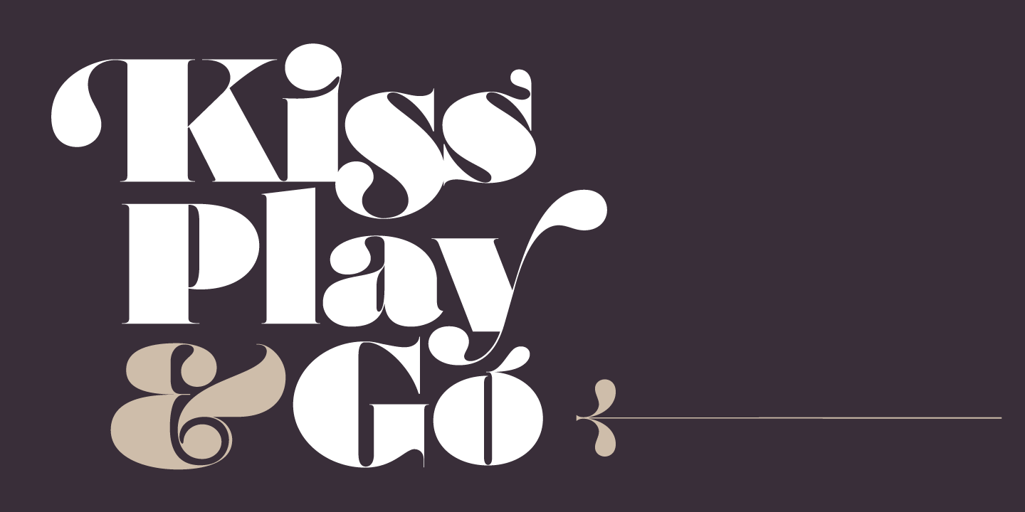 Przykład czcionki Posh Italic